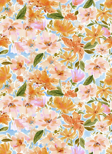 缤纷花卉图案背景