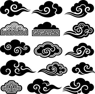 中式传统云纹图案集合