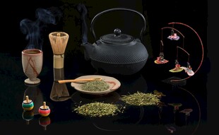 传统茶具与茶叶