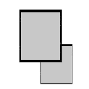 两个矩形重叠图形示例
