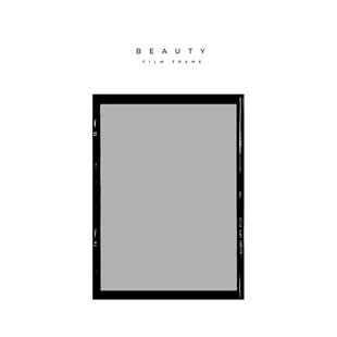 黑色边框灰色空白展示板