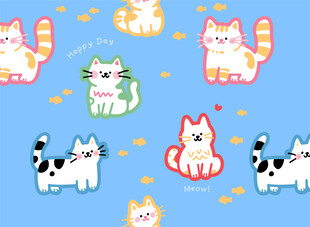 猫咪图案