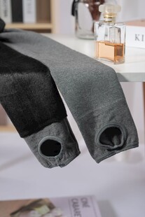 羊毛裤袜裤脚展示