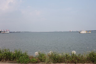 湖畔风光静谧开阔水域