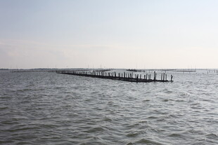 海上长栈桥延伸向远方