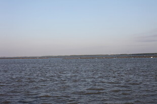 广阔平静的海面景色