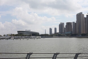 城市江畔高楼景观