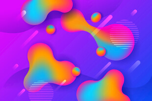 炫彩流体抽象图案背景