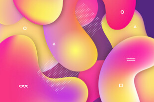 多彩流体渐变抽象背景图