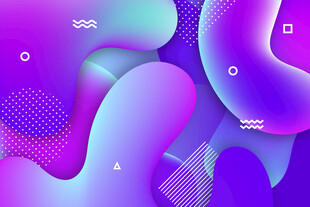 梦幻渐变流体抽象背景图