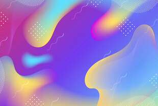 梦幻渐变流体抽象背景图