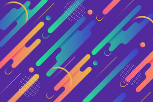 多彩流体线条抽象背景图