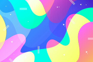 多彩流体渐变抽象背景图