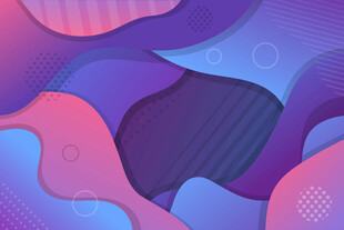 梦幻渐变流体抽象背景图