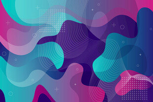 梦幻渐变流体抽象背景图