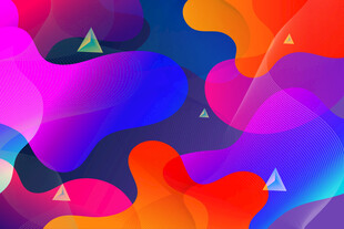 炫彩流体抽象背景图案