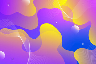 梦幻流体渐变抽象背景图