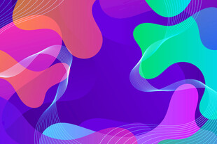 梦幻多彩流体抽象背景图