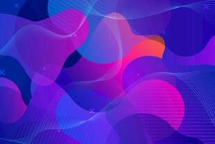 梦幻渐变流体抽象背景图