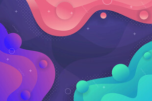 梦幻流体渐变背景图案