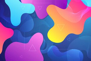 多彩流体渐变抽象背景图