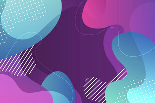 多彩流体渐变抽象背景图