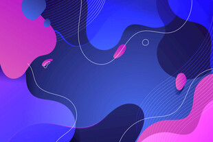 梦幻渐变流体艺术图案