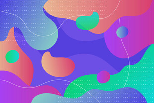 多彩流体抽象图案背景