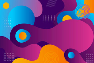 多彩抽象几何图案背景