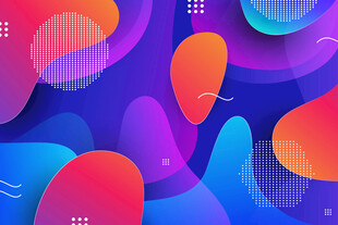 多彩流体抽象背景图案