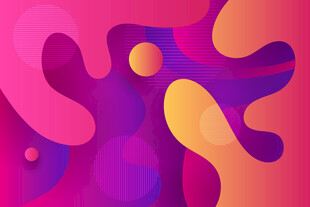 多彩流体渐变抽象背景图