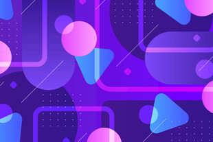 梦幻几何抽象图案背景