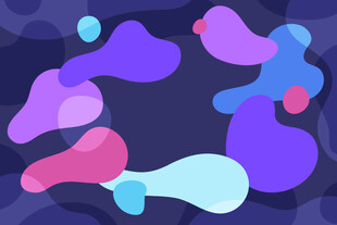 梦幻多彩抽象流体图案