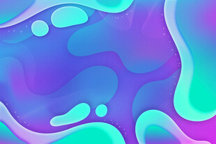 梦幻渐变流体抽象背景图