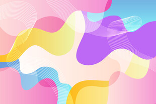 梦幻多彩流体抽象背景图