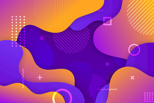 炫彩抽象流体背景图案