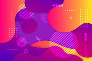 多彩抽象几何背景图案