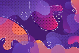 梦幻渐变流体抽象图案