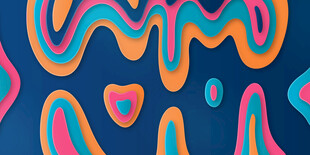 多彩抽象几何图案背景