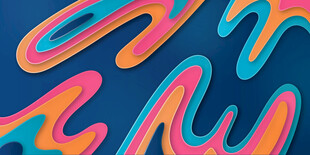 炫彩流体抽象图案设计