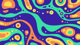 抽象多彩流体图案背景