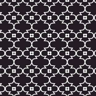 黑白几何花纹图案设计