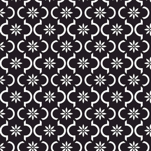 黑白几何花纹图案