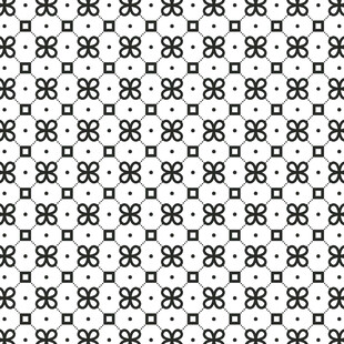 黑白几何图案无缝背景