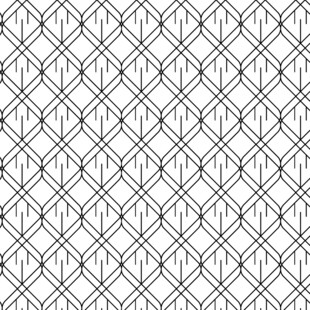 几何线条黑白无缝图案