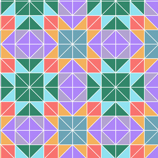 多彩几何图案无缝拼接