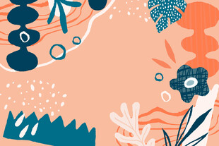 梦幻植物插画图案设计