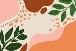 抽象植物图案背景设计