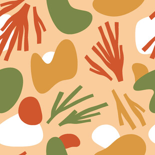 抽象植物图案背景纹理