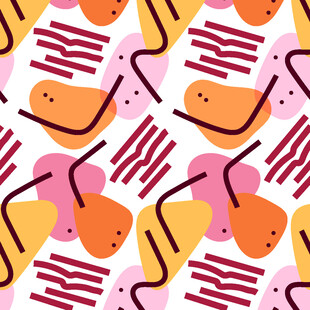 几何图案抽象多彩背景图